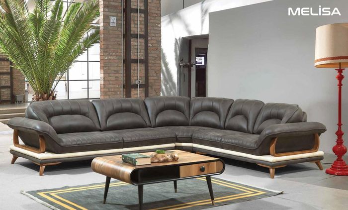 Wohnzimmer Textil L-Form Sofas Couchen Neu Sofas Ecke Ecksofa Couch Polstermöbel