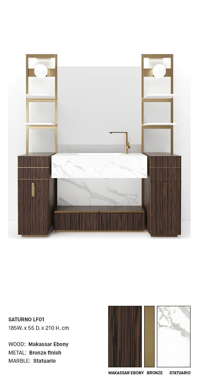 Brauner Badezimmerschrank Badezimmermöbel Badezimmerschrank Klassische Möbel