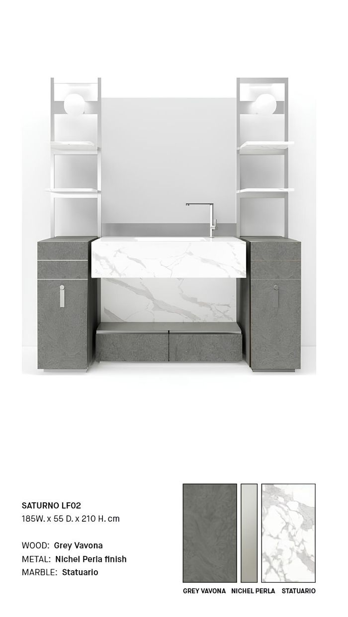 Grauer Badezimmerschrank Badezimmermöbel Schrank Grau Klassische Möbel Neu
