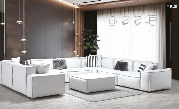 Hocker Weiß Wohnzimmer Elegantes Mobel Luxus Design Italienischer Stil Neu