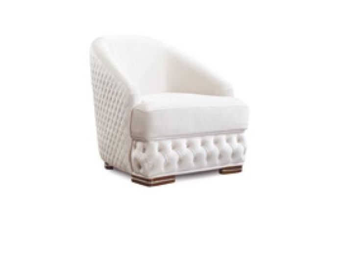 Sessel 1 Sitzer Weiß Chesterfield Relax Design Italienische Möbel Einrichtung