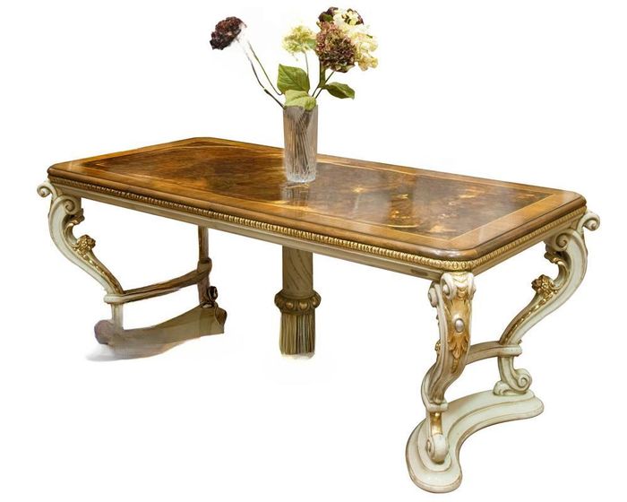 Luxus Tische Esszimmer Tisch Esszimmertisch Klassisch Möbel Weiß Holz