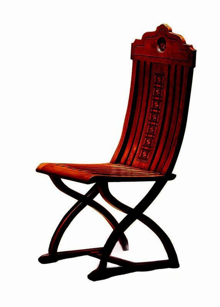 Esszimmer Echtholz Lounge Sitz Polsterstuhl Holz Neu Landhaus Sessel Stuhl 1x