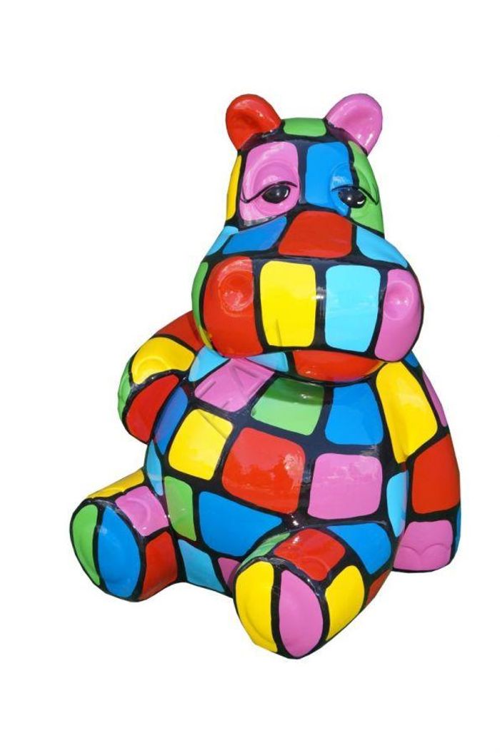 Figur Nilpferd Statue Skulptur Figuren Skulpturen Dekoration Deko Abstrakt Neu