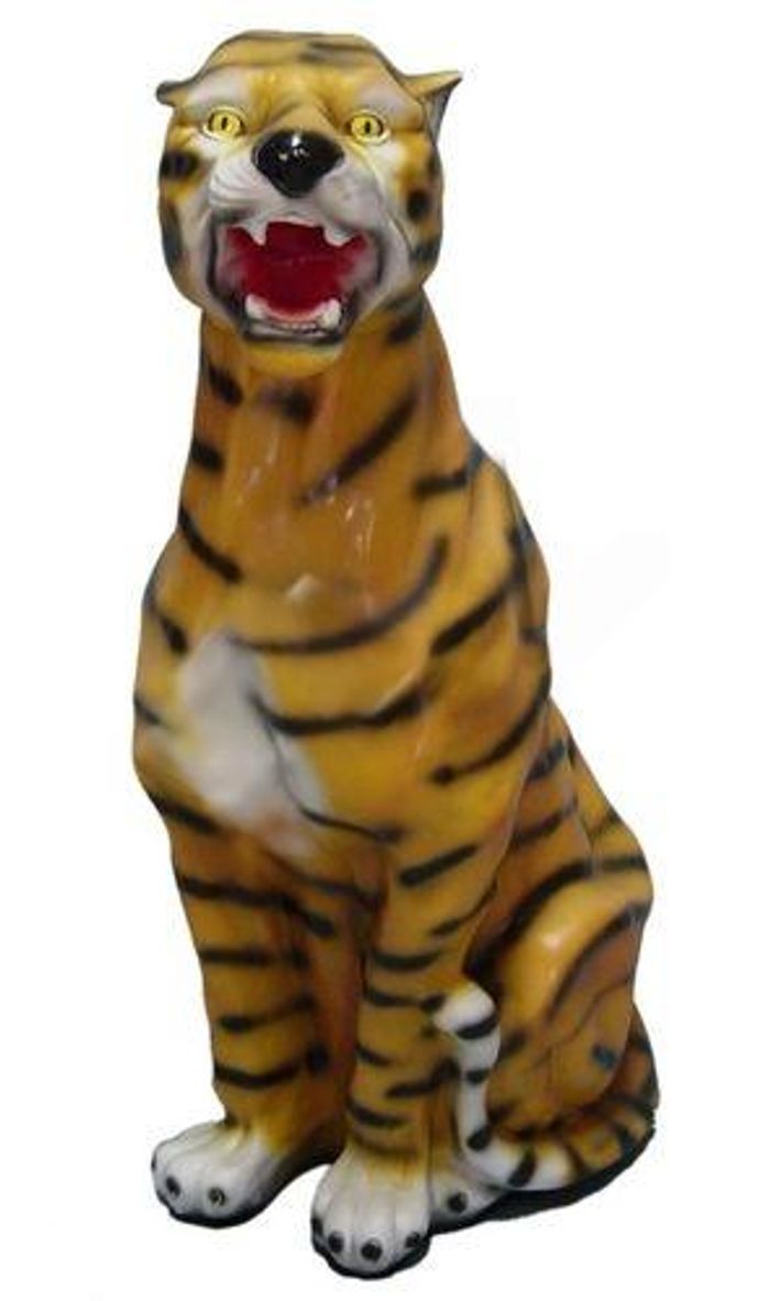 Design Tiger Figur Statue Skulptur Figuren Skulpturen Garten Dekoration Deko Neu