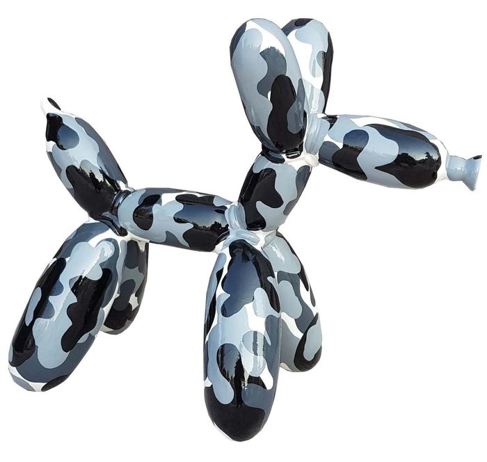 Moderne Dekoration Haus Garten Deko Figur Statue Skulptur Abstrakt 57cm Hund Neu