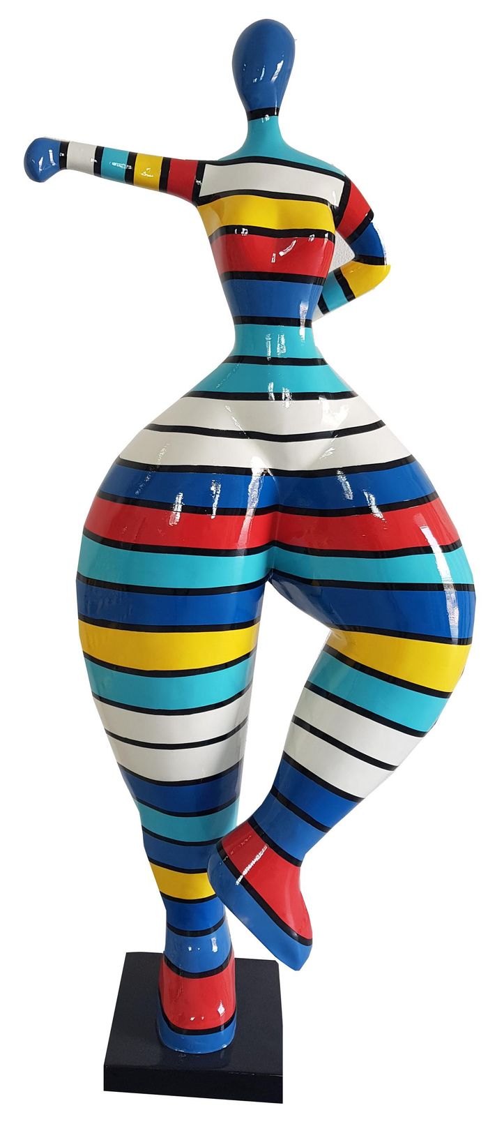 Handarbeit Abstrakte Figur Statue Design Bunte Statuen Skulptur 132cm Abstrakt