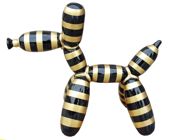 Abstrakte Skulptur Ballon Hund Deko Figur Statue 57cm Figuren Statuen Skulpturen