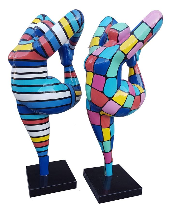 Abstrakte Deko Figur Statue Skulptur 141cm Figuren Statuen Skulpturen Neu (P145)