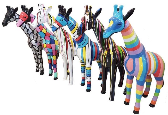 Abstrakte Deko Figur Statue Skulptur 115cm Figuren Statuen Skulpturen Giraffe