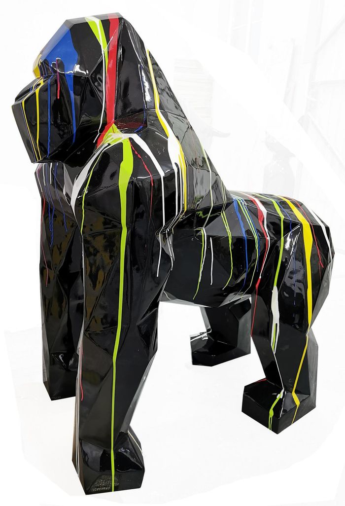 Gorilla Abstrakte Deko Figur Statue Skulptur 128cm Figuren Statuen Skulpturen