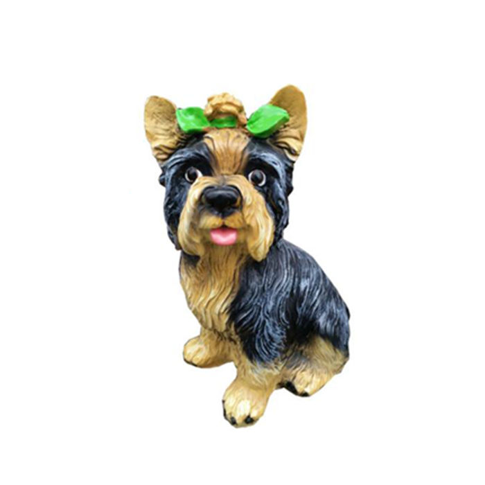 Deko Figur Statue Skulptur 36 cm Figuren Statuen Skulpturen Garten Hund (A324)