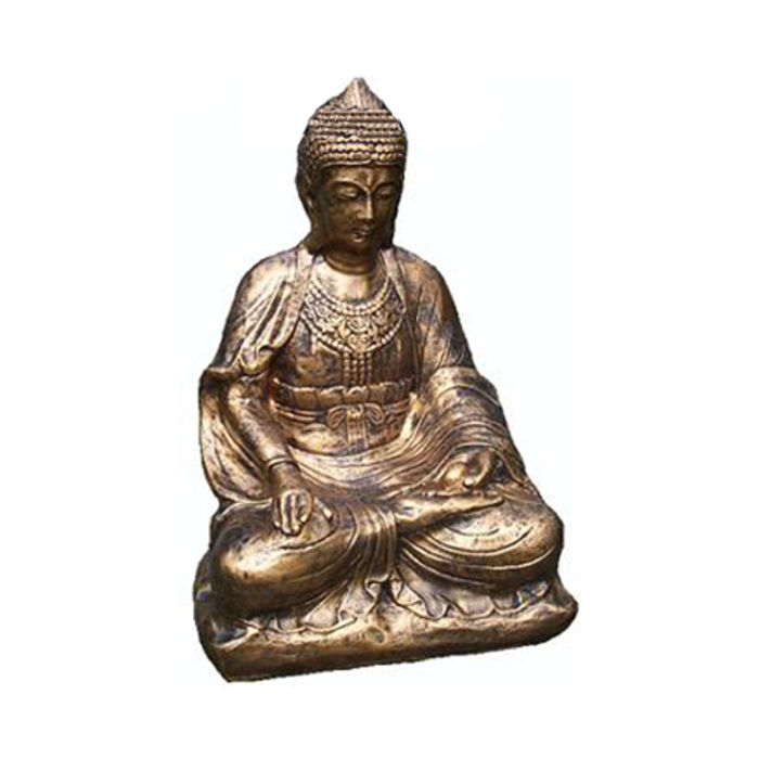 Buddha Gold Deko Figur Statue Skulptur 60 cm Figuren Statuen Skulpturen Neu (B3)