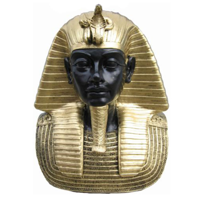 Ägyptischer Pharao Büste aus Kunststoff, Höhe 29 cm