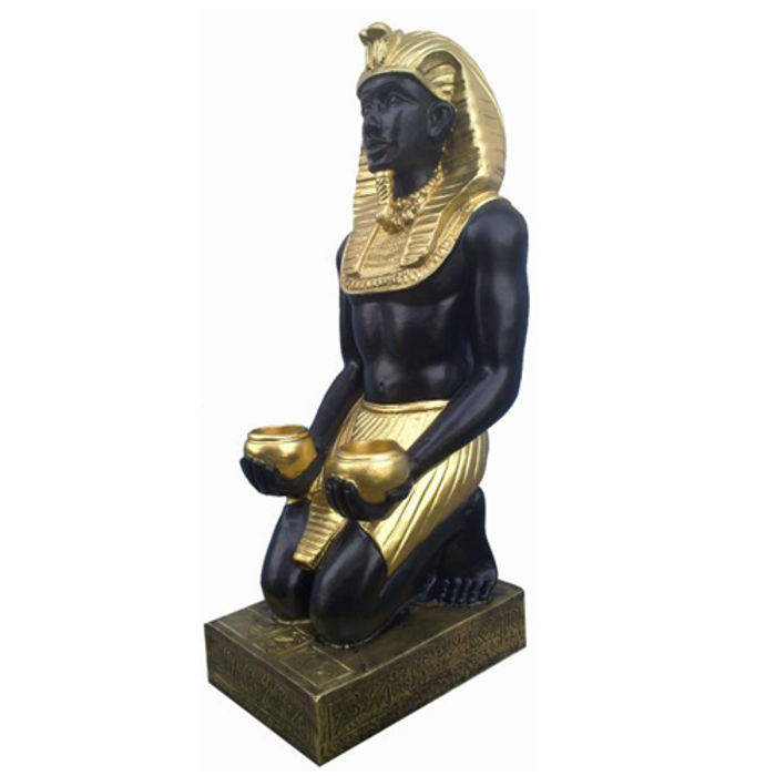 Ägypten Skulptur Pharao Kunststoff Statue Figuren Statuen Antik Stil 55 cm Neu