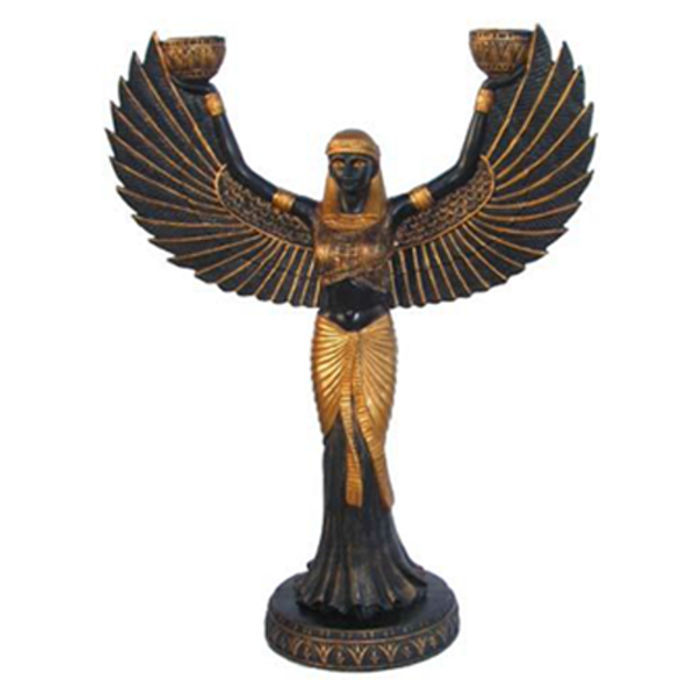 Ägypten Skulptur Göttin Isis Figur Statue Figuren Statuen Antik Stil 25cm Neu