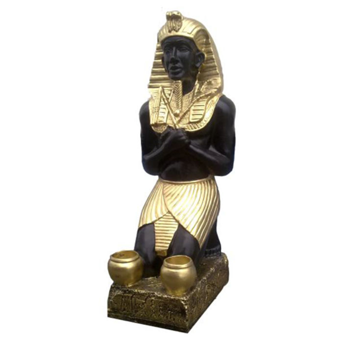 Ägypten Skulptur Ramses II Kunststoff Statue Figuren Statuen Antik Stil 55cm