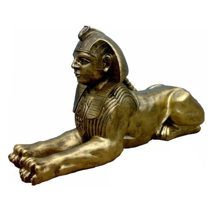 Statue Sphinx aus Kunststoff Figuren Ägyptische Statuen Figur Statuen Neu 40 cm