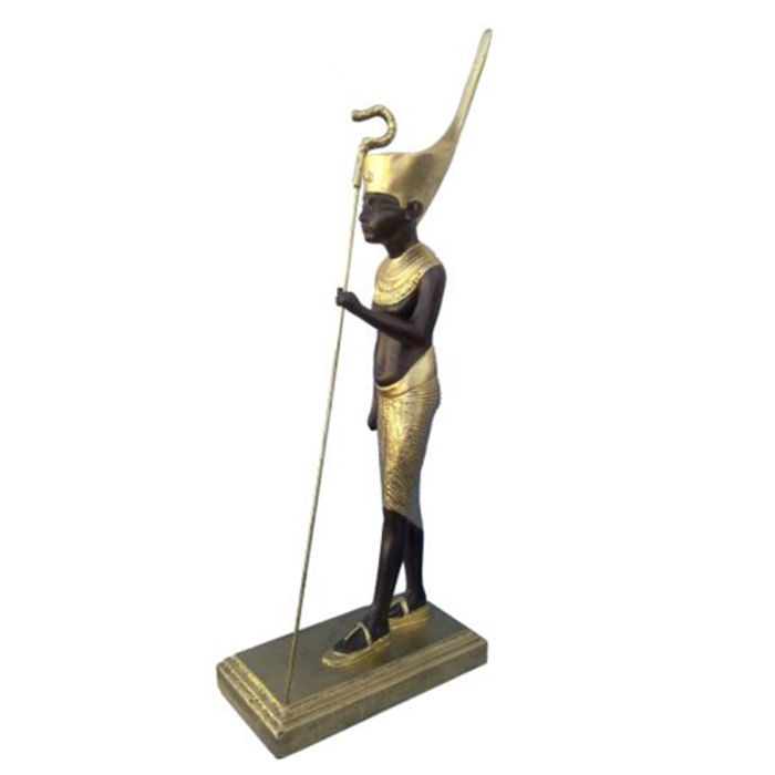 Ägyptischer Gott Khnum Statue Figur Statuen Figuren Skulpturen 60 cm Antik Stil