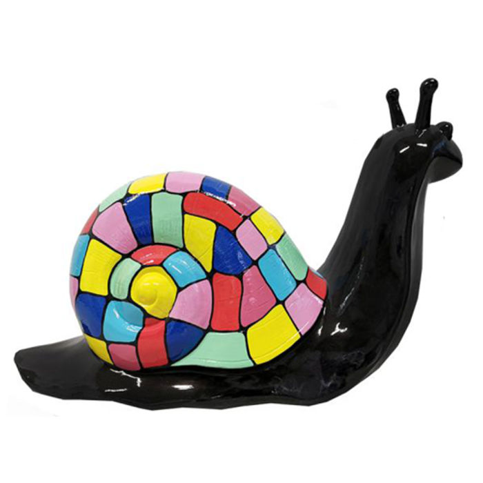 Abstrakte Schnecke Figur Skulptur Deko Garten Design Statuen Dekoration Statue