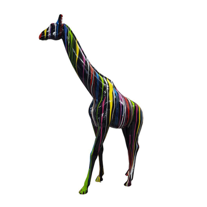 Moderne Skulptur Giraffe Dekoration Figur Kunststoff Statuen Deko Statue 320cm