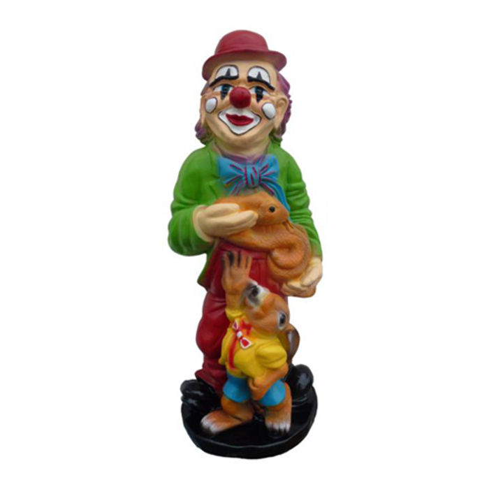 Clown Witzige Figur Statue 75 cm Figuren Garten Dekoration Skulptur Statuen 65cm