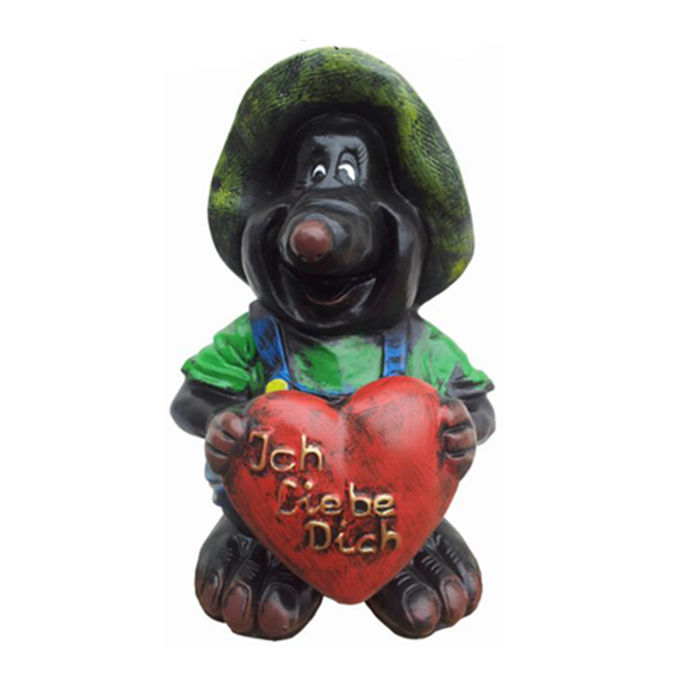 Design Maulwurf Tier Garten Figur Statue Skulptur Figuren Dekoration 40cm Deko