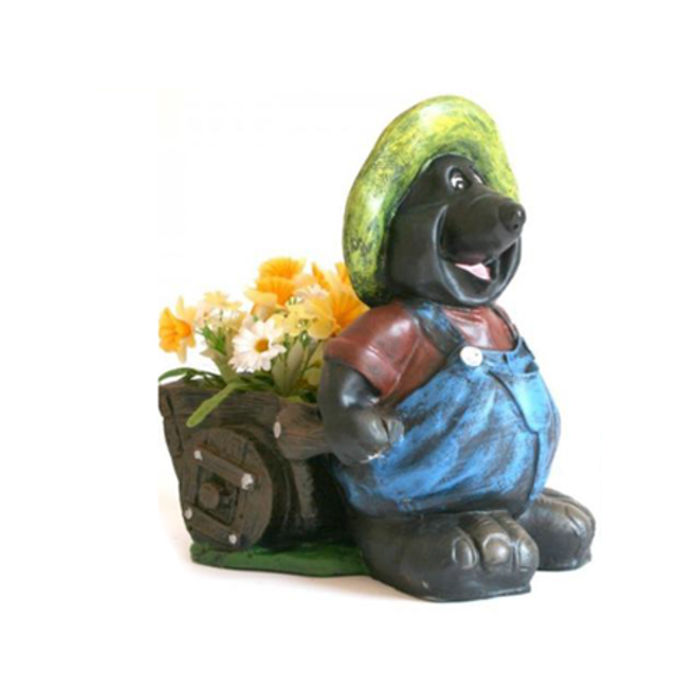 Design Maulwurf Blumentopf Farten Deko Figur Statue Skulptur Figur Dekoration