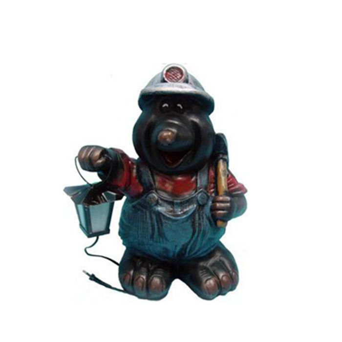 Lampen Beleuchtung Maulwurf Garten Deko Figur Statue Skulptur Figuren Dekoration