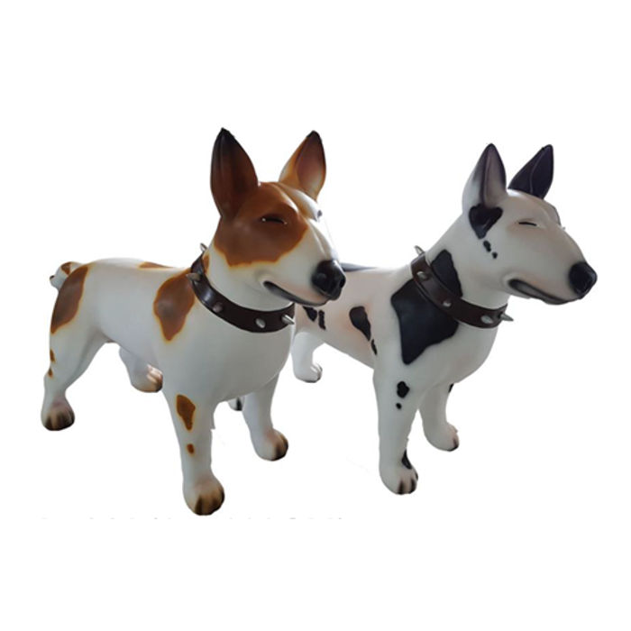 Abstrakte Kunst Figur Statue Garten dekoration Figuren Deko Kampf Hund Statuen