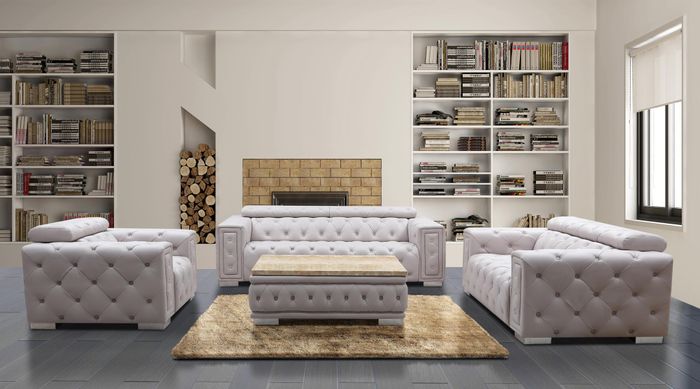 Dreisitzer Set 3+3 Sofagarnitur Design Chesterfield Couch Leder Garnituren Neu
