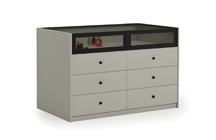 Sideboard Kommode Anrichte Schubladenkommode Vitrine Uhren Schmuck Insel