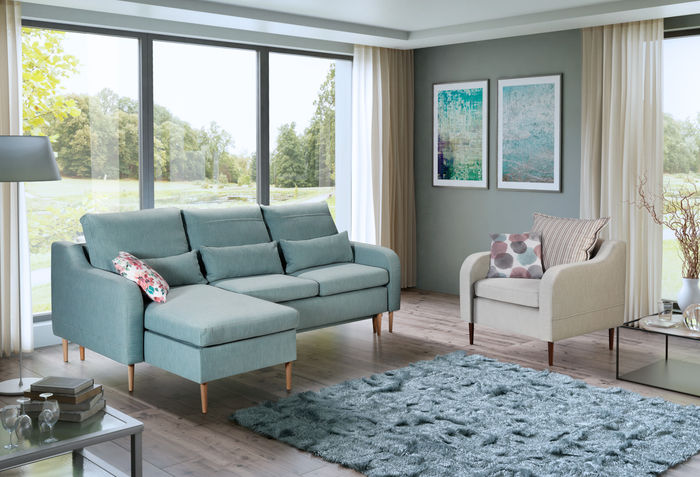 Ecksofa Couch Schlafsofa Sofa Wohnzimmer Design Couchen Sofas Polster Bett Neu