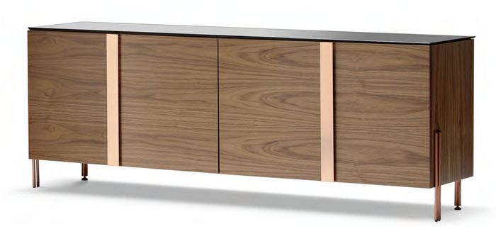 Elegante braune Holz-Konsole im stilvollen Design