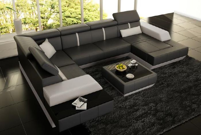 LeMans Couchtisch Designer Ledercouchtisch Glastisch Tisch Kindersicher Neu