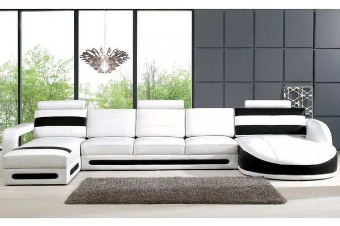 Wohnlandschaft Sofa Couch Ecksofa Eckcouch Polster Garnitur Eck Ecke Sofas XXL