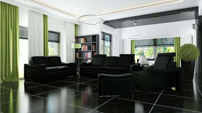 LEDERSOFA DESIGN SOFA SOFAGARNITUR 3+2+1 SOFA COUCH GARNITUR POLSTERGARNITUR
