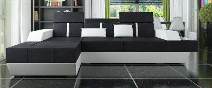 Stoffsofa Ecksofa Textilsofa Sofa Couch Textil Stoff Wohnlandschaft Polster Neu