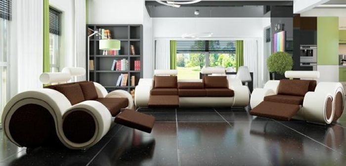 Designer Sofagarnitur 3+2+1 Polster Couch Sofa Garnituren Neu Sofort lieferbar