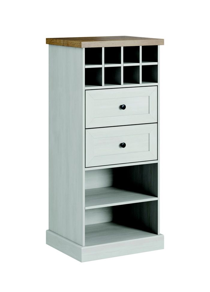 Landhaus Weiss Schrank Kommode Lowboard Anrichte Holz Buffet Kommoden Sideboard