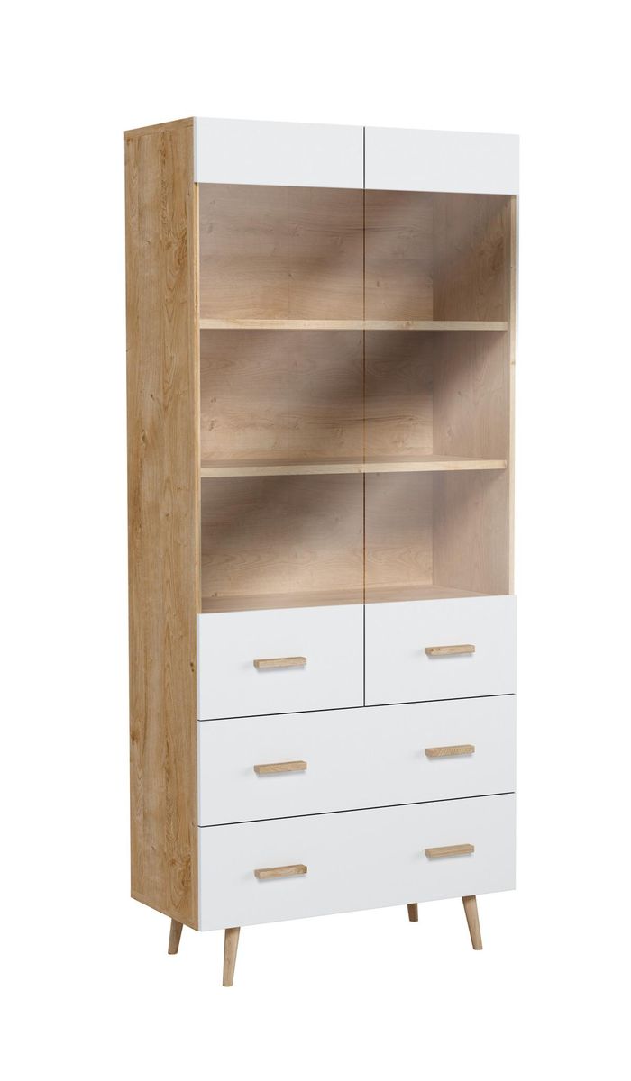 Moderne Schränke Schrank Schrankwand Bücherregal Regal Vitrine - Model Brillo