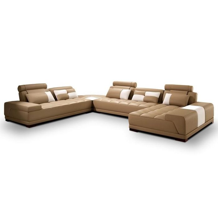 Sofa Couch Polster Garnitur XXL Big Eck SofasWohnlandschaft Ecksofa Neu FloriaC