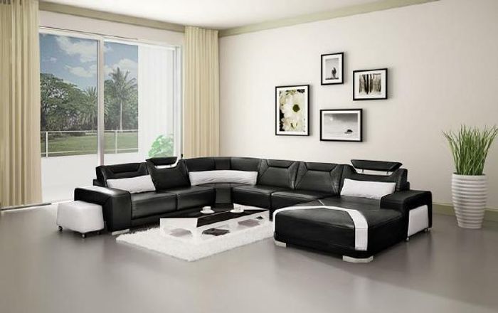 Ecksofa Polster Wohnlandschaft Couch Sofa Wohnlandschaft UForm Sitz Ecke PH739C
