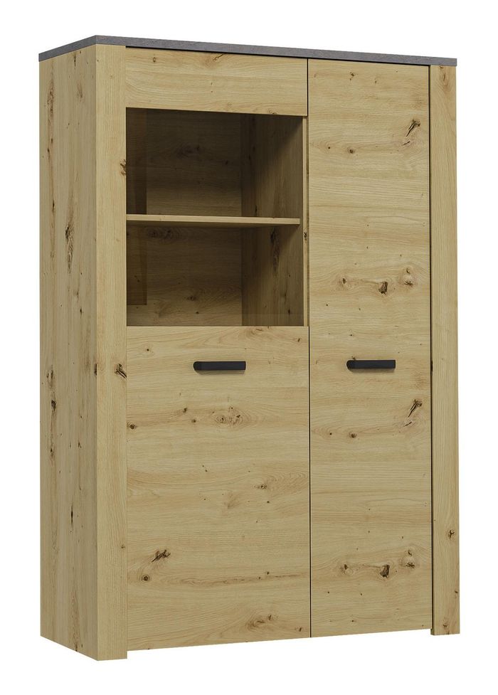 Vitrine Design Wohnzimmer Schrank Bar Anrichte Landhaus Vitrinen Holz Schränke