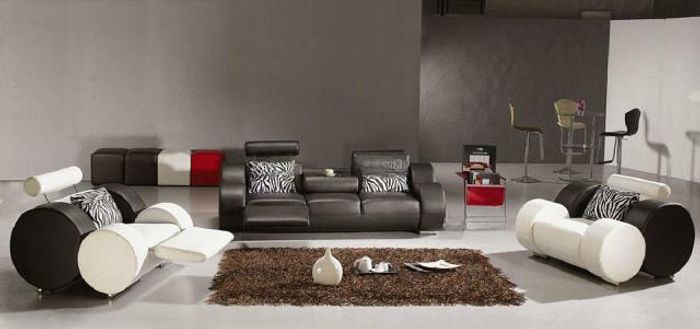 LEDERSOFA LEDER COUCH GARNITUR 3+2+1 SITZER - bereits aktiv -