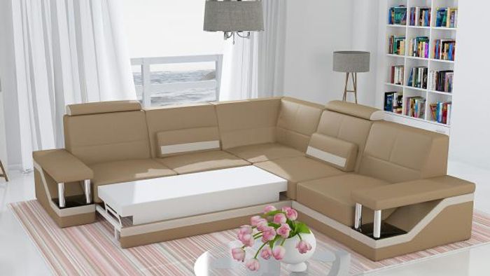 Ledersofa Poster Eckgarnitur Sofas Stoff Leder Garnitur Neu Eckcouch Sofa Couch