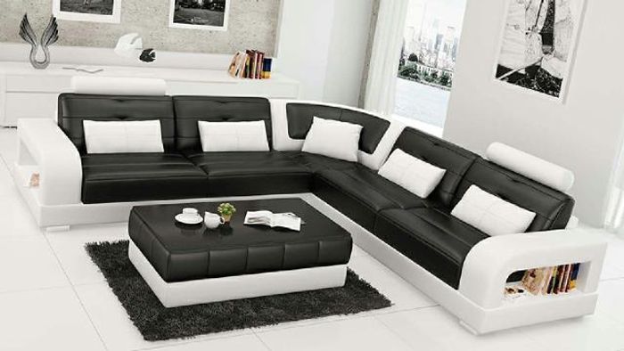 LEDERSOFA SOFA ECKCOUCH ECKSOFA SOFAGARNITUR DESIGNER COUCH WOHNLANDSCHAFT