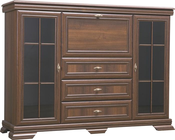 Wohnzimmerschrank 158cm XXL Low Boards Anrichte Holz Kommode Sideboard Kommoden