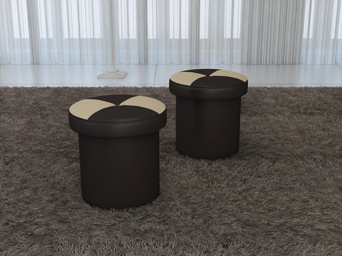 Design Polster Hocker Fußhocker Ottomane Sitz Chaise Gepolstert Pufa FT008