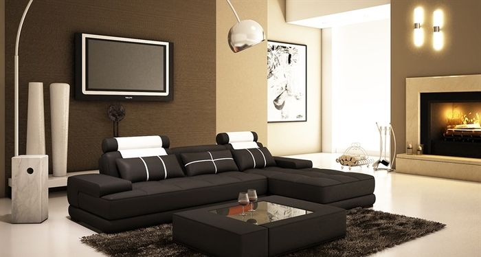 Ledersofa Ecksofa Sofa Couch Polster Ecke Designer Sofas Couchen Neu Paris Weiß
